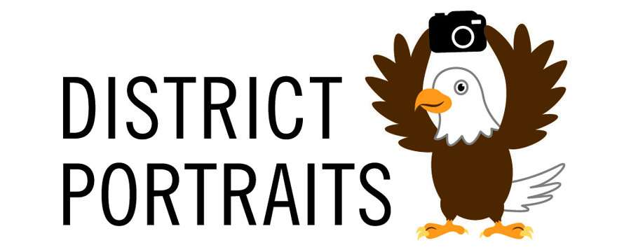district portrait logo