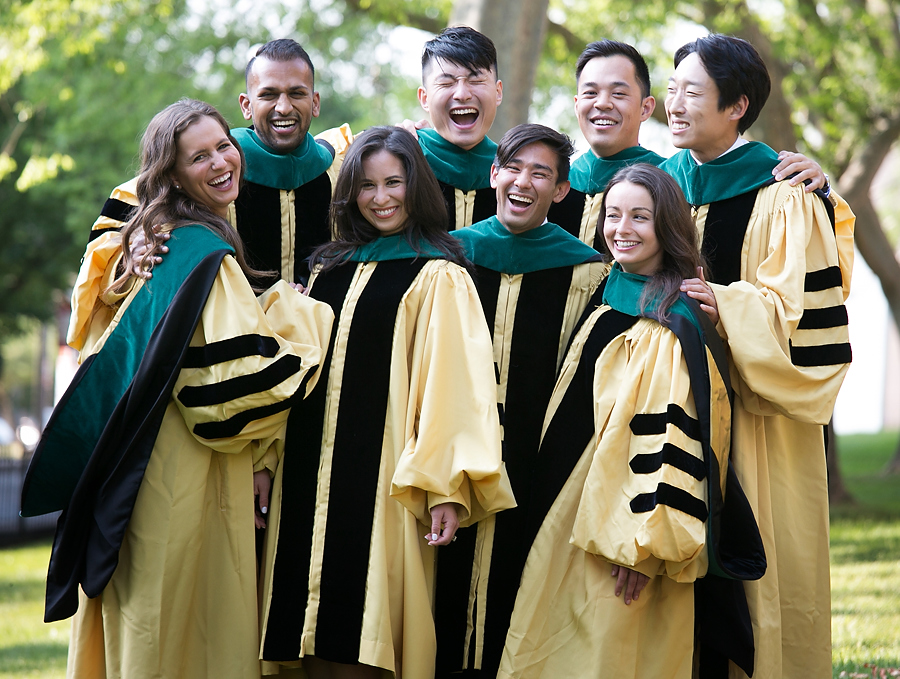 young doctors in a group portrait at johns hopkins