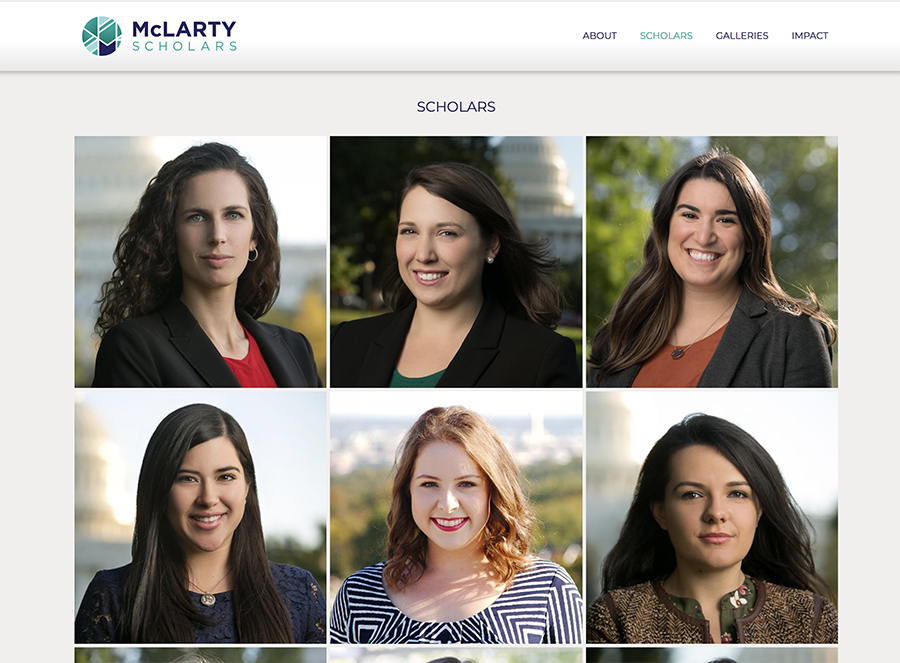 Nice headshots on a company webpage